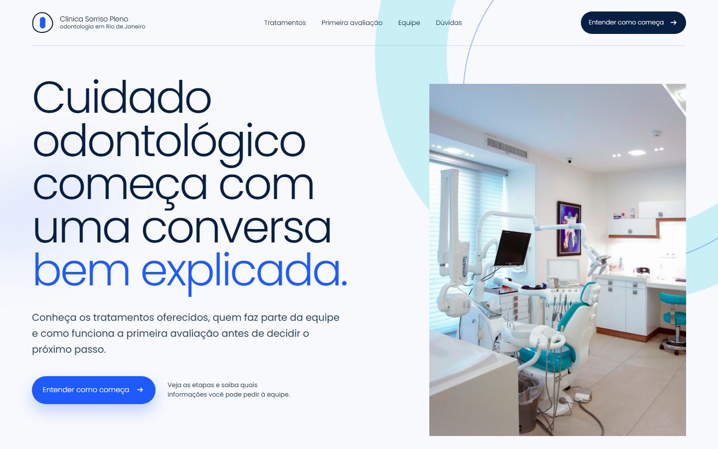 Site criado pela Presença Certa · Odontologia